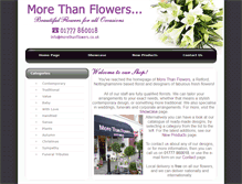Tablet Screenshot of morethanflowers.co.uk